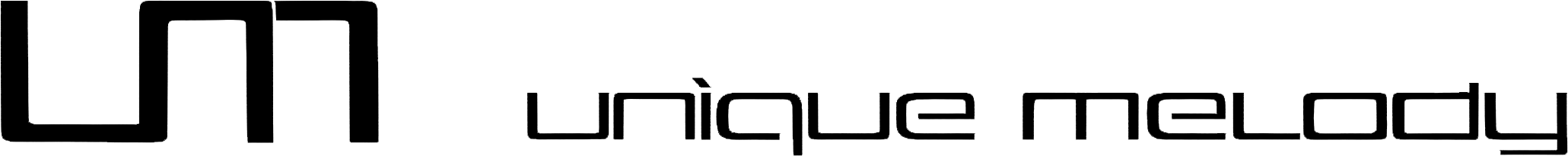 Unique Melody Logo black